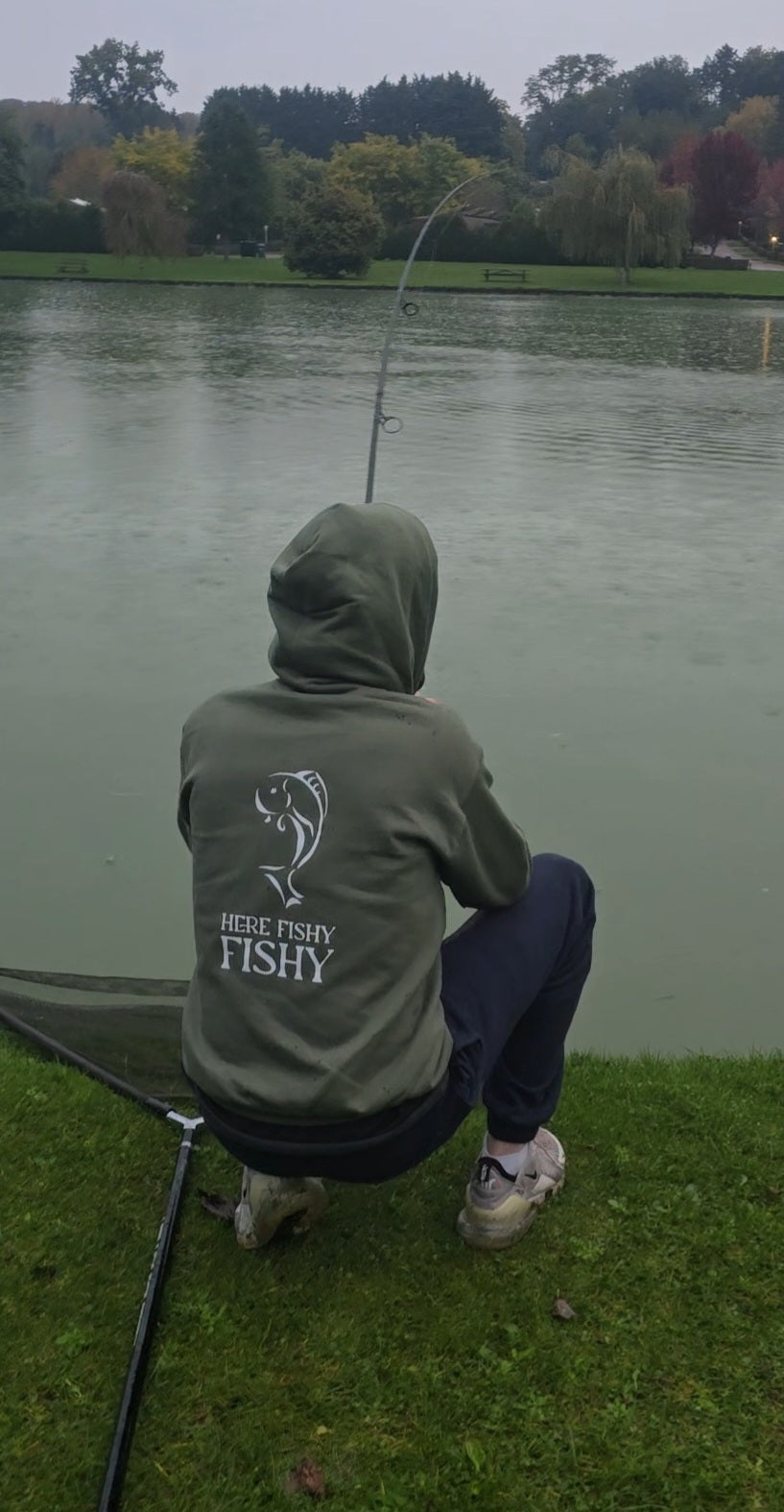 Adult Hoodie - Here Fishy Fishy